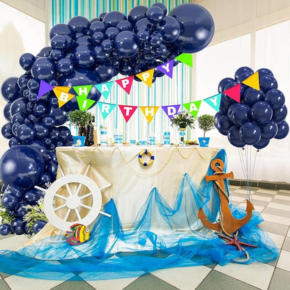 50pcs Navy Blue Balloons, 12inch Helium Quality Nile Blue Balloons | Balloons - Image 7