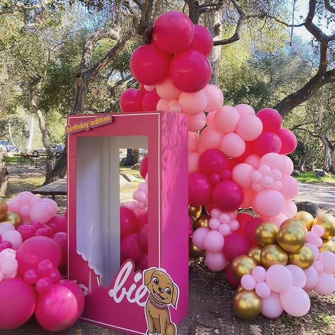Hot Pink Balloons Garland Arch Kit 180pcs - Image 4
