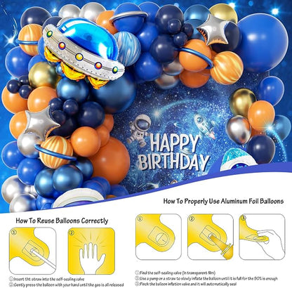 111pcs Outer Space Balloon Garland Arch Kit - Image 3