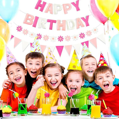 CANREVEL 3 PCS Pre-Strung 3D Happy Birthday Banner Decorations, Happy Birthday - Image 7
