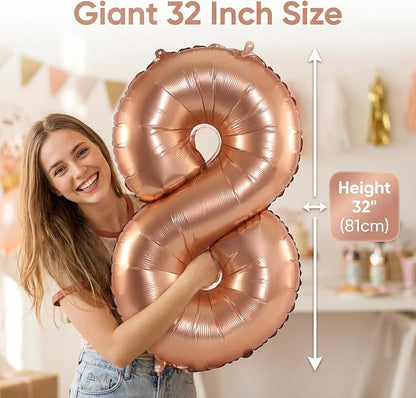 YPSelected 32 Inch Large Foil Helium Number Balloon Birthday Wedding Party 0-9 - Image 5
