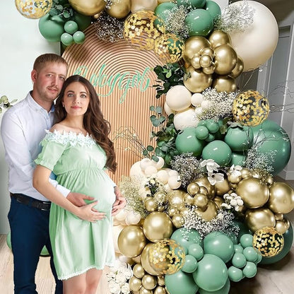 MEBAY Sage Green Balloon Arch Kit - Image 4