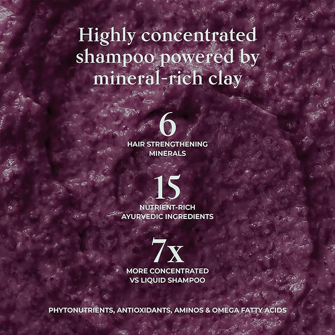 SHAZ & KIKS Balancing Clay Scrub Shampoo | Gently Exfoliate, Clarify & Detoxify Scalp | Reduce Hair Shedding & Product Buildup | Indian Clay and Hibiscus | Color-Safe, Sulfate-Free, Natural | 230ml