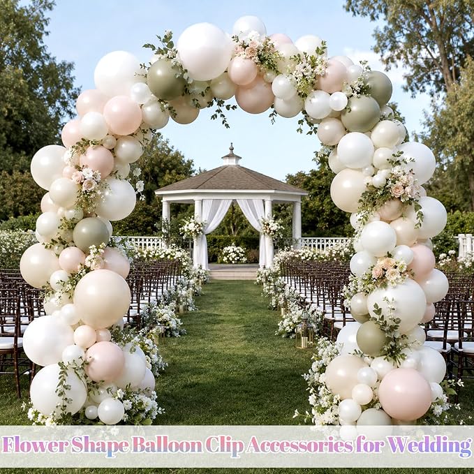 100 PCS Reusable Balloon Clips, Plastic Balloon Arch Connectors | Clear Balloon - Image 6