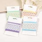 Sport Hair Ties for Women - 4 Pack Elastic Pony Tails for Gym, Braided & Swimming Sports - 30 Inch Length