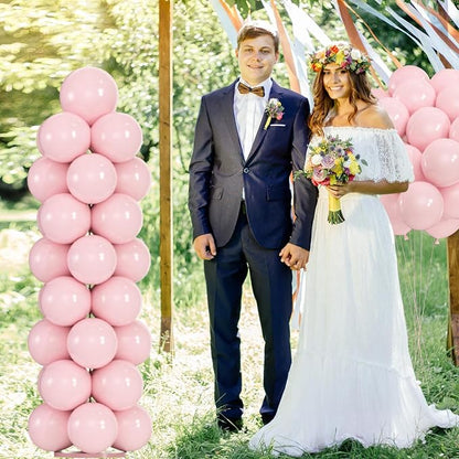 50pcs Pink Balloons, 12inch Light Pastel Pink Balloons | Balloons - Image 3