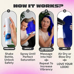 Just Color Semi Permanent Spray Dye | Customizable Shades | Ready in 10 Minutes | No Mess - Sprayable Hair Color | Leave in Conditioner | Lavender Haze Hair Dye Spray | Lasts 8-12 Washes | Pack of 2