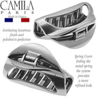 Camila Paris CP2412 French Hair Clip for Women Thick Hair for Long Curly Wavy Hair, Girls Hair Claw Clips Jaw, Durable Styling Big Claw Clip for Thick Hair, Strong Hold No Slip Grip, Made in France