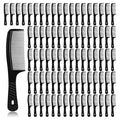 Disposable Combs in Bulk Individually Wrapped Widen Combs Sturdy Hair Combs for Women and Men, Long Handle Fine Combs for Homeless, Hotel,Shelter, Nursing Home,Charity Church Black (8 IN, Count, 50)