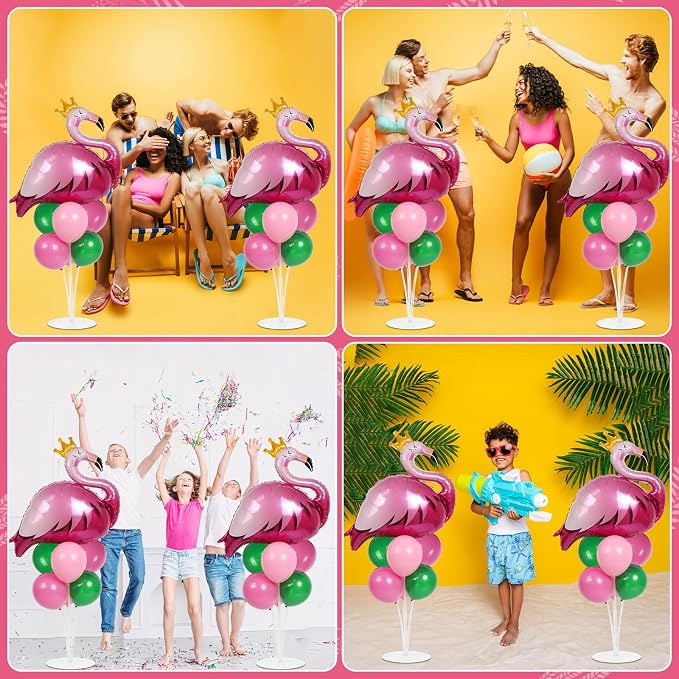 2 Sets Summer Tropical Flamingo Balloon Column Stand Kit - Image 7