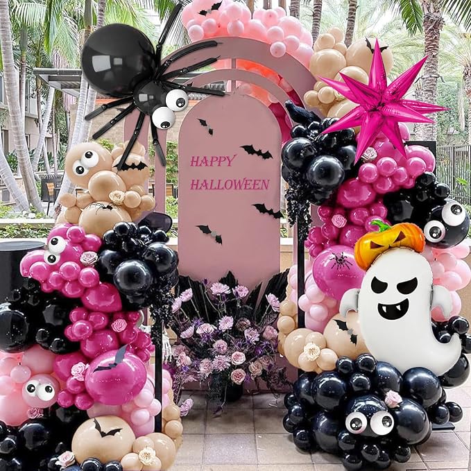 187pcs Halloween Balloon Garland Arch kit, Spider Ghost Star Foil Balloon | Hot - Image 5