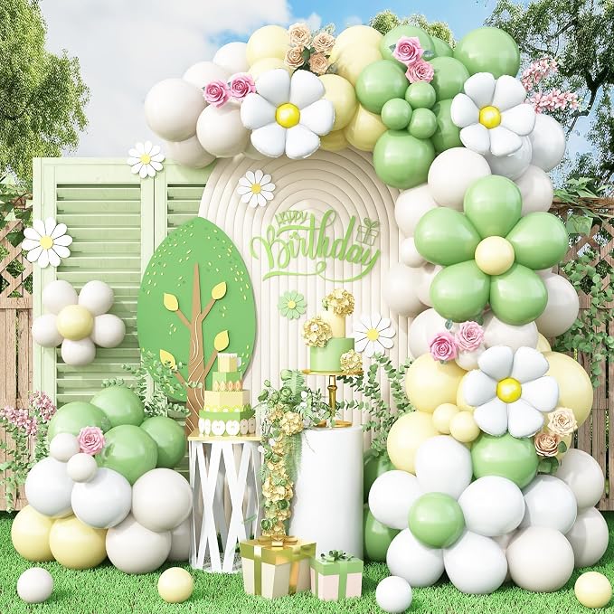 Daisy Balloon Garland Arch Kit by BTZO