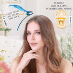 RC ROCHE 6 Pcs Small Flat Flip Hair Claw Clips for Women Alligator Duckbill Thick Hair Styling Barrette Strong Side Slide Jaw Plastic No Slip, Small Transparent Multicolor