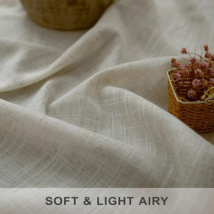 Flax Linen Curtains 84 Inch Length - Image 2