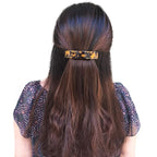 Eyegla Hair Barrettes for Women Large French Barrette Hair Clips Tortoise Shell Barrettes for Thick Hair,2 Pack