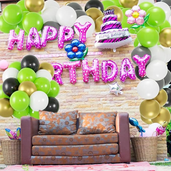 50pcs Lime Green Balloons, 12inch Light Green Latex Balloons Kit | Balloons - Image 3