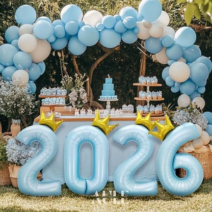 AULE 40 Inch Big Light Blue 3 Balloon Number - Image 7