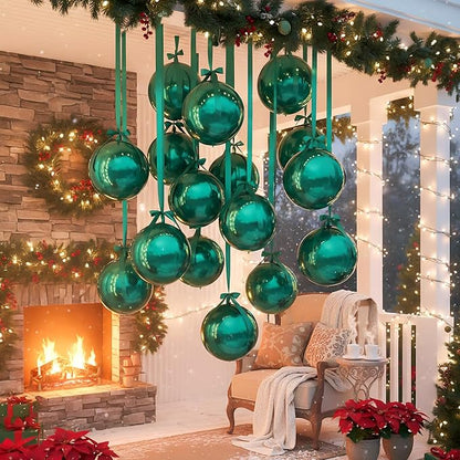 Jenaai 30 Set Round Foil Balloons Bulk 22 Inch 4d Metallic Giant Balloons Set - Image 8
