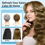 Hair Dye Shampoo 3 in 1 for Women & Men, Chestnut Brown Hair Color Shampoo Refresh Hair Only 20 Mins - Natural Plant - Champu Para Pintar el Pelo