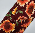 Soft Stretchy Headband, 3-in-1 Versatile Twist Style, One-Piece (Fall Sunflowers, Adult)