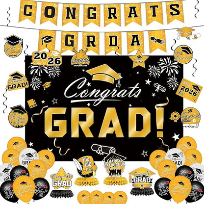 Graduation Decorations 2026 Set by BringWarmandGiftstoFamily