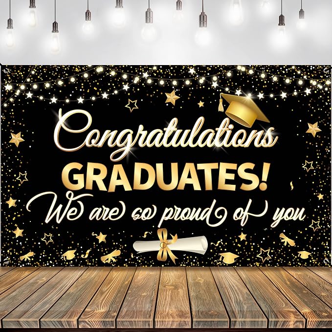 Graduation Decorations 2026 | XtraLarge Congrats Grad Banner by KatchOn