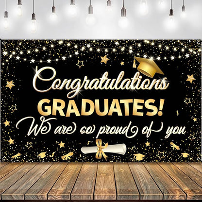 Graduation Decorations 2026 | XtraLarge Congrats Grad Banner by KatchOn