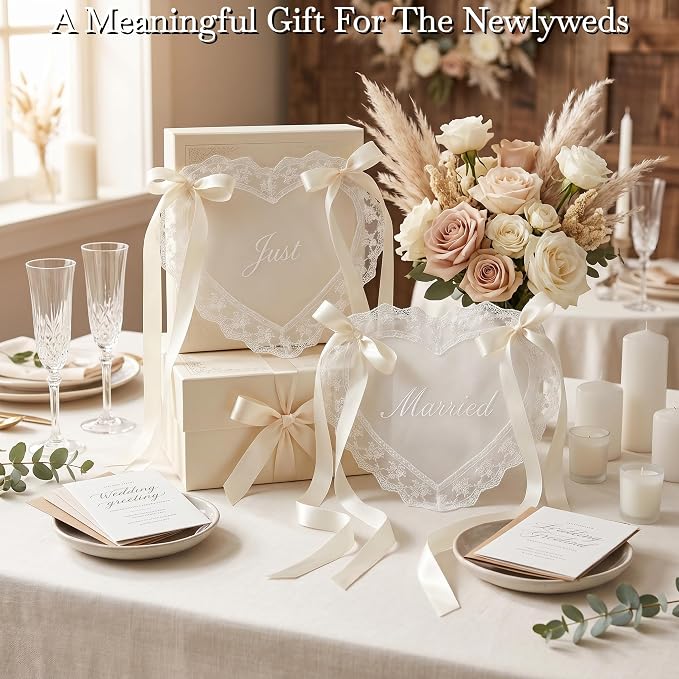 Just Married Wedding Chair Signs - Image 3