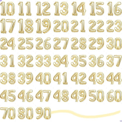 Champagne Gold Number 55 Balloon - Image 8