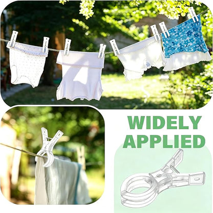 20 Pack Balloon Arch Clips, 3.5 Inch Heavy Duty Transparent Spring Clamps - Image 7