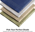 King Pillow Cases Set of 4 - Ultra Soft Hotel Quality Pillowcase Covers - Comfy, Cozy & Wrinkle Free - Shrinkage, Stain and Fade Resistant - Machine Washable Pillow Protectors - 4 Piece Set - Cream