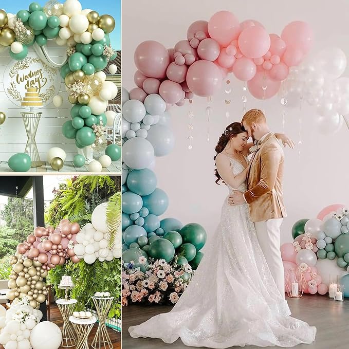Arch Balloon Stand Kit, 8.2ft & 5ft Free Bending Soft Balloon Flower Backdrop - Image 6