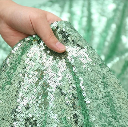 Eternal Beauty Mint Green 3mm Sequin Backdrop 10x10 Ft - Image 6