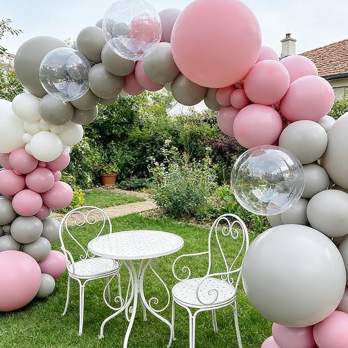 50pcs Gray Balloons, 12inch Matte Grey Balloons - Image 4