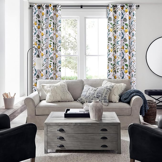 Topfinel 54 Inches Long Short White Blackout Curtains - Image 5