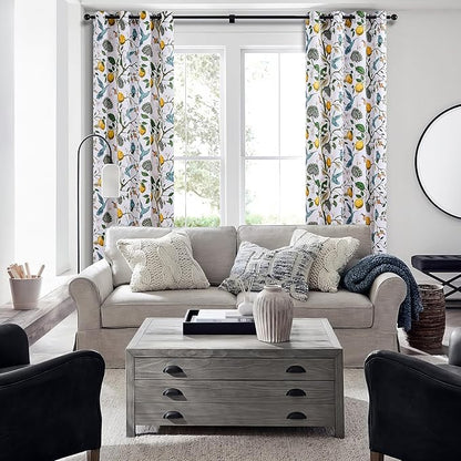 Topfinel 54 Inches Long Short White Blackout Curtains - Image 5