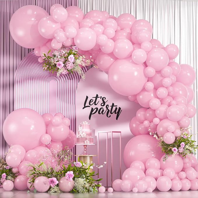 114pcs Light Pink Balloon Garland Arch kit, 18 12 10 5 inch Pink Balloons | by ZizasAry