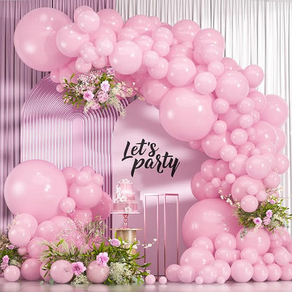 114pcs Light Pink Balloon Garland Arch kit, 18 12 10 5 inch Pink Balloons | by ZizasAry