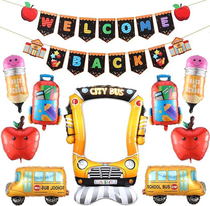 Welcome Back To School Balloons Set, First Day of School Decorations | 11Pcs by Nyvrexo
