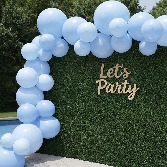1 Set Reusable Inflatable Balloon Garland Arch Kit, Light Blue | 7 Pcs Linked - Image 3