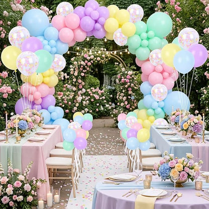 RUBFAC Pastel Balloons Easter Party Balloon - Image 5