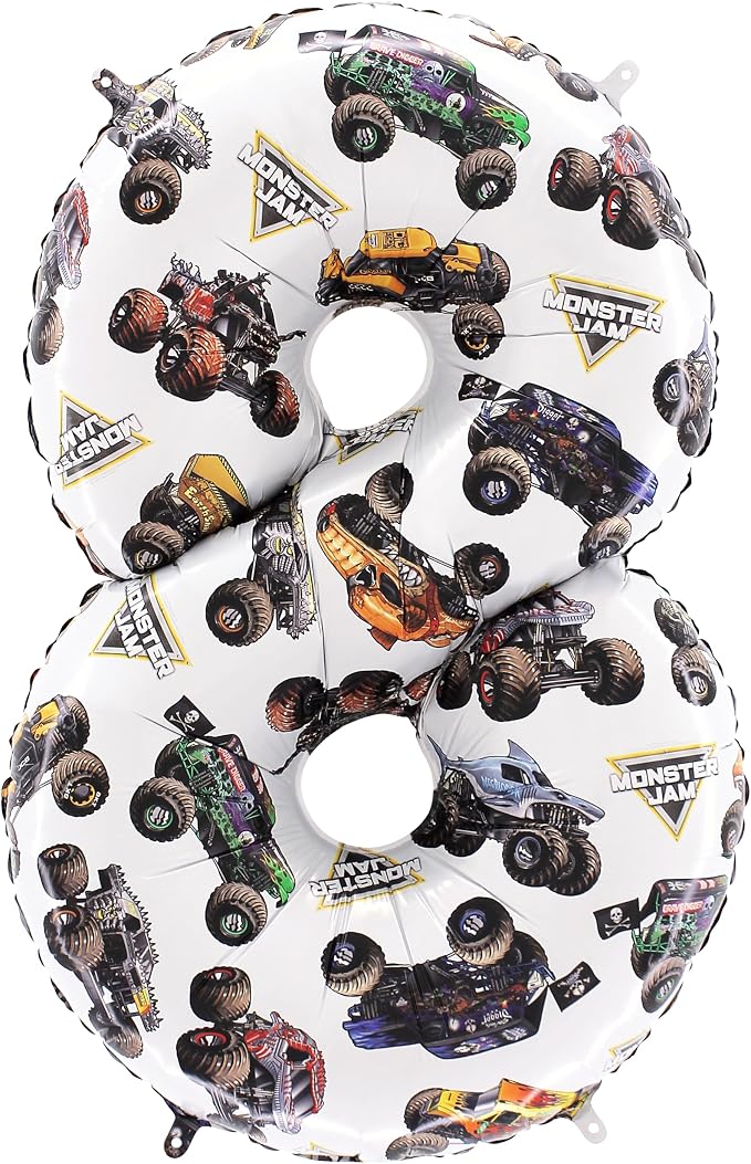 Toyland® 26" Monster Jam™ Number 8 Foil Balloon by Toyland