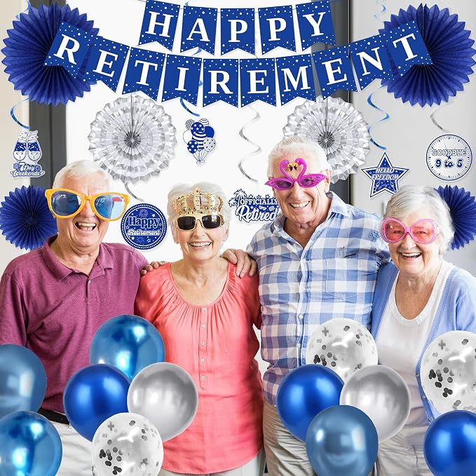 Holkcog Blue Retirement Party Decorations - Image 6