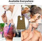 Adjustable Non-Stick Beard Apron, Hair Catcher Cape for Shaving Grooming, Waterproof with Suction Cups Men, Black Gold Glitter Wild Chic Animal Cheetah Leopard Ptint Shave Bib