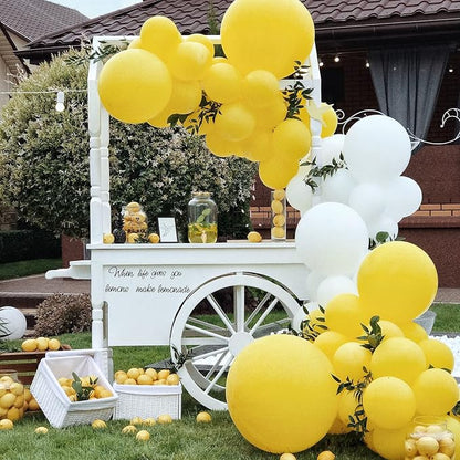 Voircoloria 130pcs Yellow Balloons Garland Arch Kit, 18 12 10 5 Inch | - Image 7