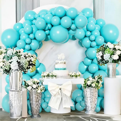 Amandir 153Pcs Teal Balloons Arch Garland Kit Different Size 18 12 10 5Inch | - Image 7