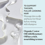 Sky Organics USDA Organic Castor Oil with Rosemary Oil, Strengthening Oil, Pure Potent Blend, Hexane Free, Invigorates Scalp, Supports Stronger, Fuller-Looking Hair, Textured Hair