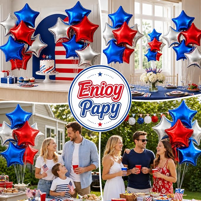 FEYG Star Balloons, Self-Sealing, - Image 7