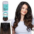 Irresistible Me Real Human Hair Extensions Clip Ins – 100% Human Hair Clip In Extensions for Length & Volume – Invisible Extension – Heat Resistant & Dyeable – Mocha Balayage, 24 Inches