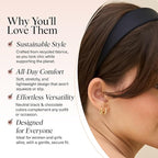 Kitsch Velvet & Satin Headbands for Women - Non Slip, Soft and Lightweight - Stylish Headbands for Girls with Chic Neutral Shades | Ideal Gifts for Women - Black & Chocolate, 2pc Set